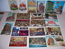 1910s-1960s HOTELS of CHICAGO IL. ANTIQUE & VTG POSTCARD LOT of 20 DIFF. picture