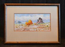 Robert Draper - Navajo Artist - Watercolor Painting Hogan Shiprock N.M. - Autumn picture