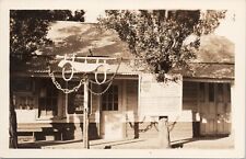 RPPC Shaw's Flat CA Bret Harte Trail Roadside Store & Post Card Vendor 1940s era picture