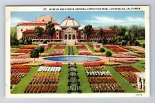 Los Angeles CA-California, Sunken Gardens, Exposition Park, Vintage Postcard picture