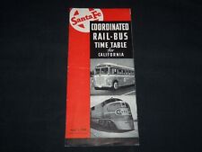 1939 APRIL COORDINATED RAIL BUS TIME TABLE FOR CALIFORNIA - J 9074 picture