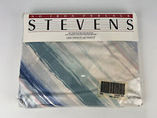 Vintage Steven’s One Twin Flat Sheet 180 Thread Multicolored  picture