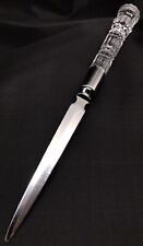 Vintage Letter Opener Acrylic Clear Handle Stainless Steel / Japan picture