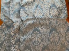 6 Vintage Dark Blue Floral Damask design Rectangle Shape 17.5”x12.5” picture