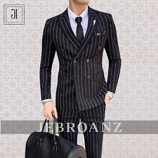 New Bespoke Black Lining Suit For men , Men Suits 3 piece, Groom Wedding Suits picture