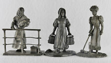 Franklin Mint Three Figurines The Immigrant, Homesteader, & Gibson Girl  picture