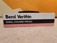 Vintage Berol Verithin Eagle Colored Pencils No.744 Scarlet Red USA picture