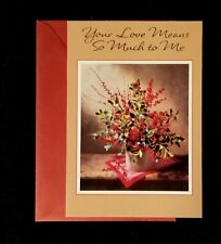 Vintage Ambassador Your Love Means So Much To Me Christmas Greeting Card picture
