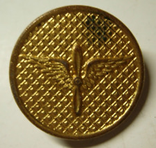 WW1 / 1920s US Army Air Service Gilt Collar Disk - SB picture