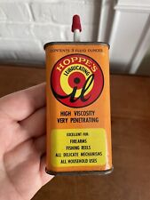 Vintage Hoppe's Lubricating Gun Oil Can 3 oz Empty High Viscosity Penetration picture