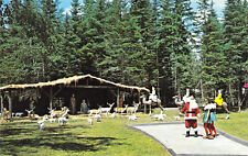1977 NH Jefferson Santas Village Nativity Scene Amusement Park postcard picture