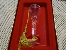 GORHAM Crystal Champagne Flute Lady Ann Ornament in Original Box Year 2000 picture