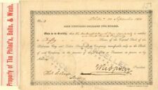 Delaware City and Salem Steam Boat Co. - Stock Certificate - Shipping Stocks picture