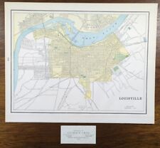 Vintage 1897 LOUISVILLE KENTUCKY Map 14