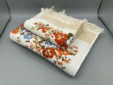 MINT Vintage JC PENNEY Fashion Manor Floral Bath Towels picture