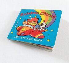 Vintage 1986 Sanrio Rainbow Circus Mini Sticker Book - Complete  picture