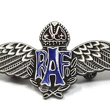 Royal Air Force RAF Sweetheart Wings Nickel Pin Badge - Antique Style picture