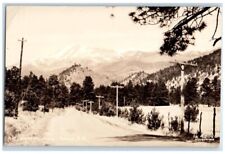 c1940's White Mountain View Ruidoso New Mexico NM RPPC Photo Unposted Postcard picture