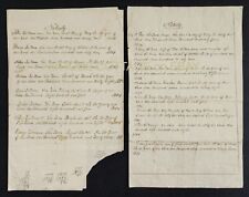 1774 antique LEAMAN LeFEVRE family GENEALOGY handwritten with poem Sam Leaman picture