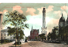 Vintage Pumping Station Chicago Ave. Chicago IL Postcard A13 picture