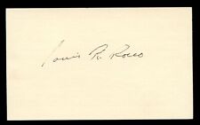 Louis R. Rocco d2002 signed autograph 3x5 card Medal of Honor Army Vietnam BAS picture