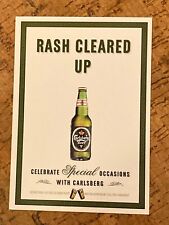 Carlsberg Beer Rash Cleared Up Max Racks Postcard picture