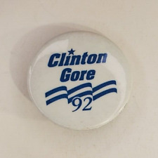 Vintage 1992 Clinton Gore Presidential Campaign Pinback Button picture