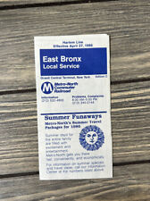 Vintage April 27 1986 Harlem Line Metro-North Commuter Railroad Timetable picture