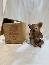 Vtg Roger Brown Matilda Koala Figurine Signed Original Box Mexico Marked picture