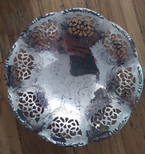 Vintage Silver Plate Candy Jewelry Dish 5.5 inches picture