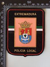 VINTAGE EXTREMADURA POLICIA LOCAL POLICE SPAIN UNIFORM BADGE RUBBER PATCH picture