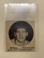 Al Rosen Cleveland Indians 1954 Sporting News Baseball Panel picture
