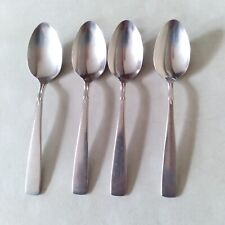 4-Oneidacraft Deluxe Stainless Accent Pattern Teaspoons picture