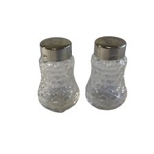 VINTAGE BMF CRYSTAL SALT AND PEPPER SHAKERS Made in Germany Teardrop Design EUC picture