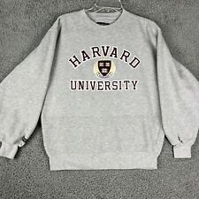 Vintage Jansport Harvard University Sweatshirt Unisex Medium Crewneck Gray 90s-O picture