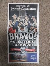 Atlanta Journal-Constitution Newspaper Atlanta Braves picture