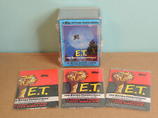 TOPPS 1982 E.T. EXTRA-TERRESTRIAL COMPLETE 87 TRADING CARDS 12 STICKER 3 WRAPPER picture