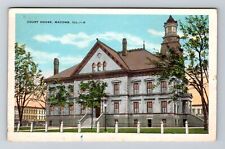 Macomb IL-Illinois, Court House, Antique Vintage Souvenir Postcard picture