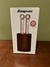 Snap On Box Wrench Stainless Steel 6 Piece Knife Set W/ Wood Block NEW picture