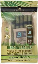 King Palm | King | Natural | Prerolled Palm Leafs | 3 Packs of 5 Each = 15 Rolls picture