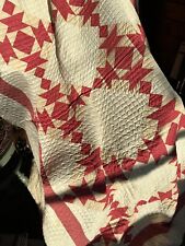 Vintage Late 1800's/Early 1900's Fox and Geese Antique Quilt - Unused picture