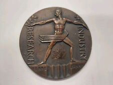 1933 Chicago World's Fair Research & Industry Bronze Medal Century of Progress  picture