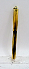 Vintage Miniature Gold Eyedropper Pen--l4k flexible medium nib-new sac installed picture