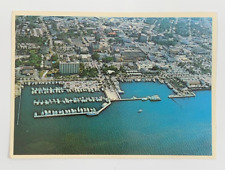 Aerial View Fort Myers Marina Fort Myers Florida Postcard picture