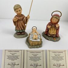Vtg. 1996 Berta Hummel Holy Family Collection, 3 Pc. Mary, Joseph & Baby Jesus picture
