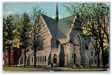 c1910 Exterior View First Baptist Church Building Road Auburn New York Postcard picture