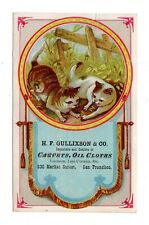 SAN FRANCISCO, CA, H. F. GULLIXSON & CO, CARPET DEALER/IMPORTER TRADE CARD CATS  picture