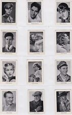 1930's JOSETTI FILMBILDER GERMAN MOVIE STAR CARDS, SERIES 2, LOT OF 154/272 picture