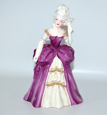 Florence Ceramics Patricia Lady Figurine Purple Plum Dress Pasadena California picture