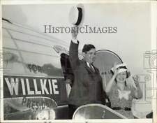 1940 Press Photo Republican Nominee Wendell Willkie & Wife Leaving Washington picture